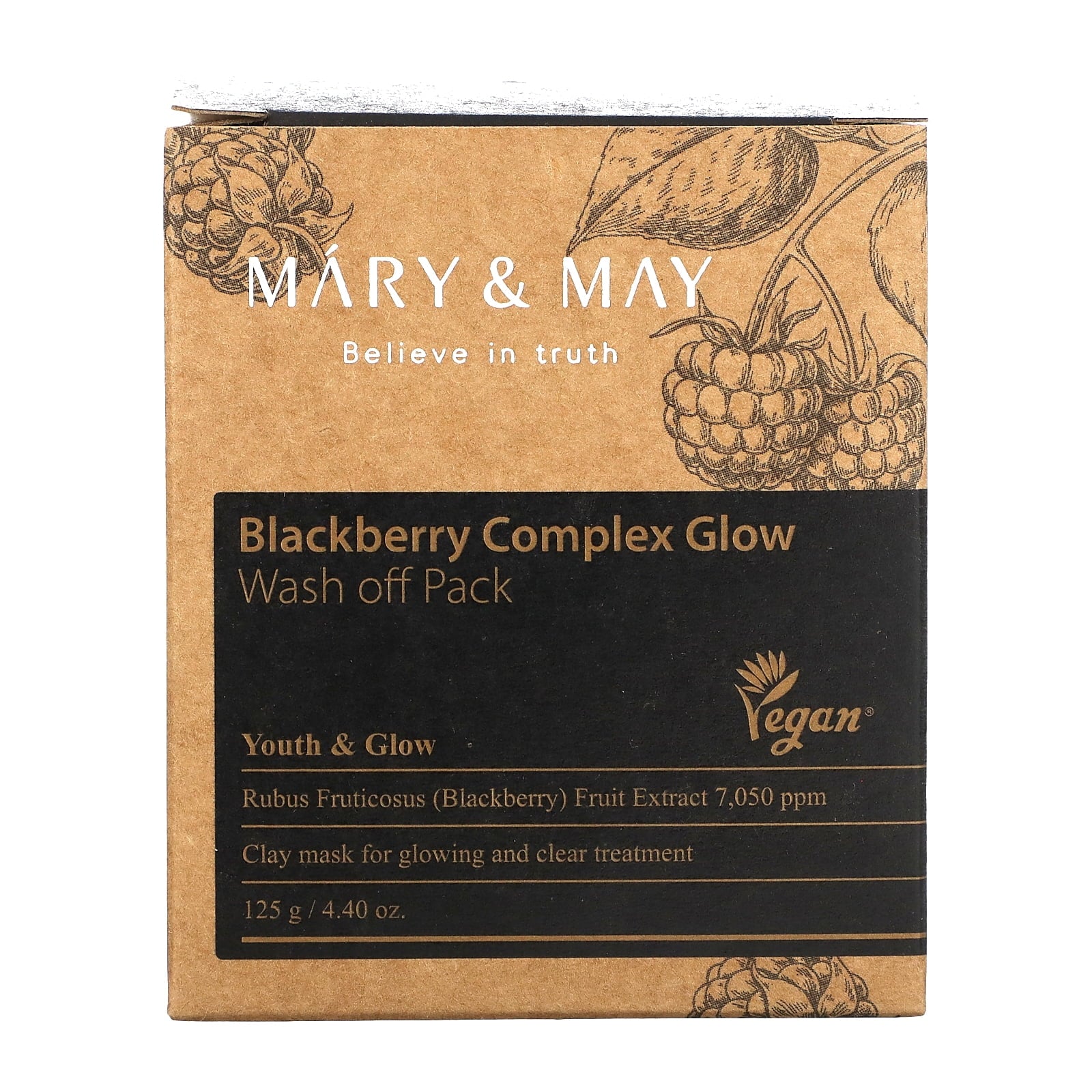 Mary May Blackberry Glow Wash Off Pack 125 ml