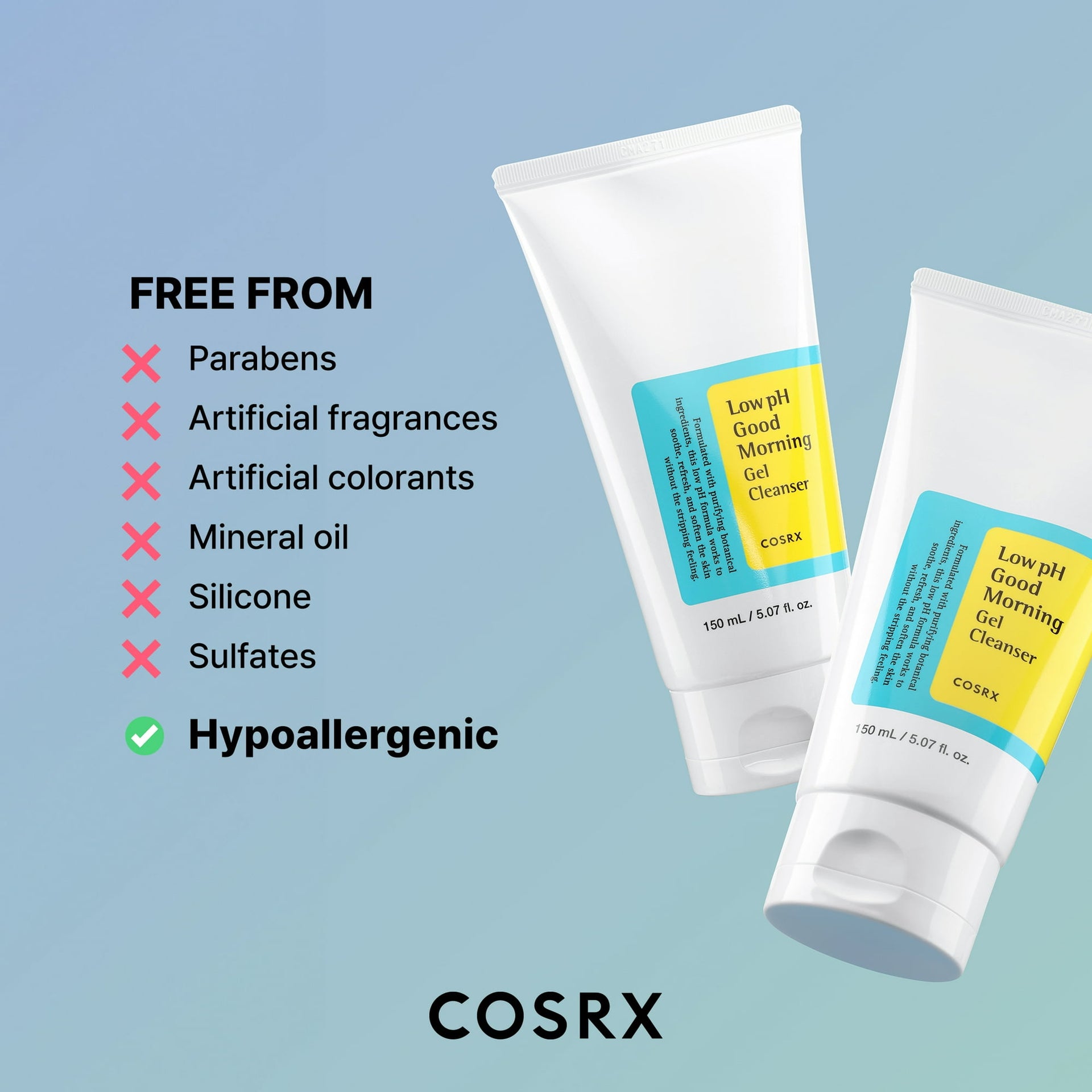 COSRX Low pH Good Morning Gel Cleanser (5.07 fl.oz)