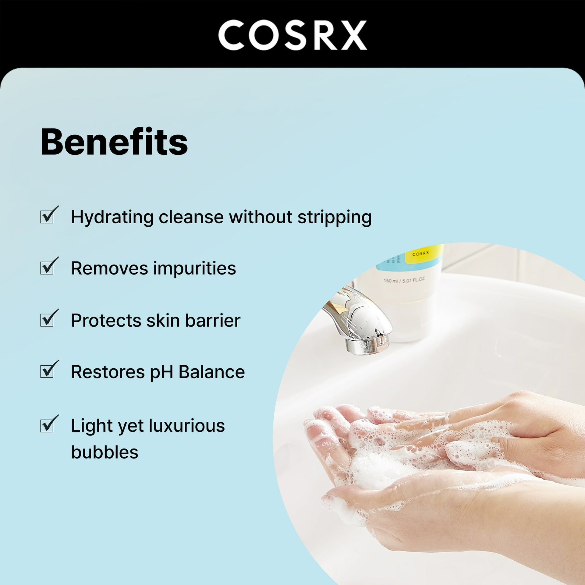 COSRX Low pH Good Morning Gel Cleanser (5.07 fl.oz)