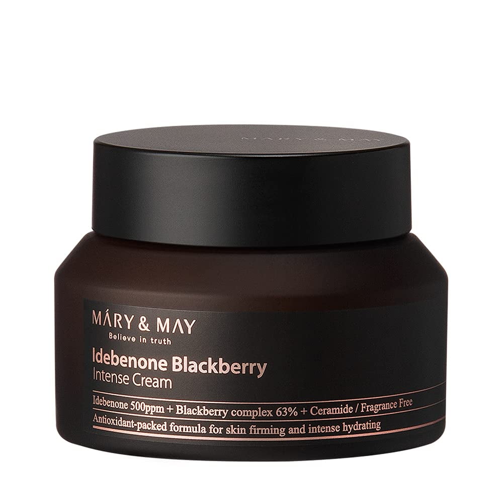 Mary & May Idebenone Blackberry Intense Cream, Fragrance Free, 2.46 oz (70 g)