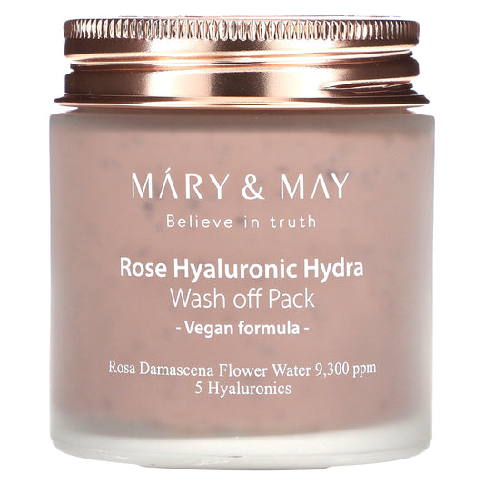 Mary & May Rose Hyaluronic Hydra, Wash Off Pack, 4.4 oz (125 g)