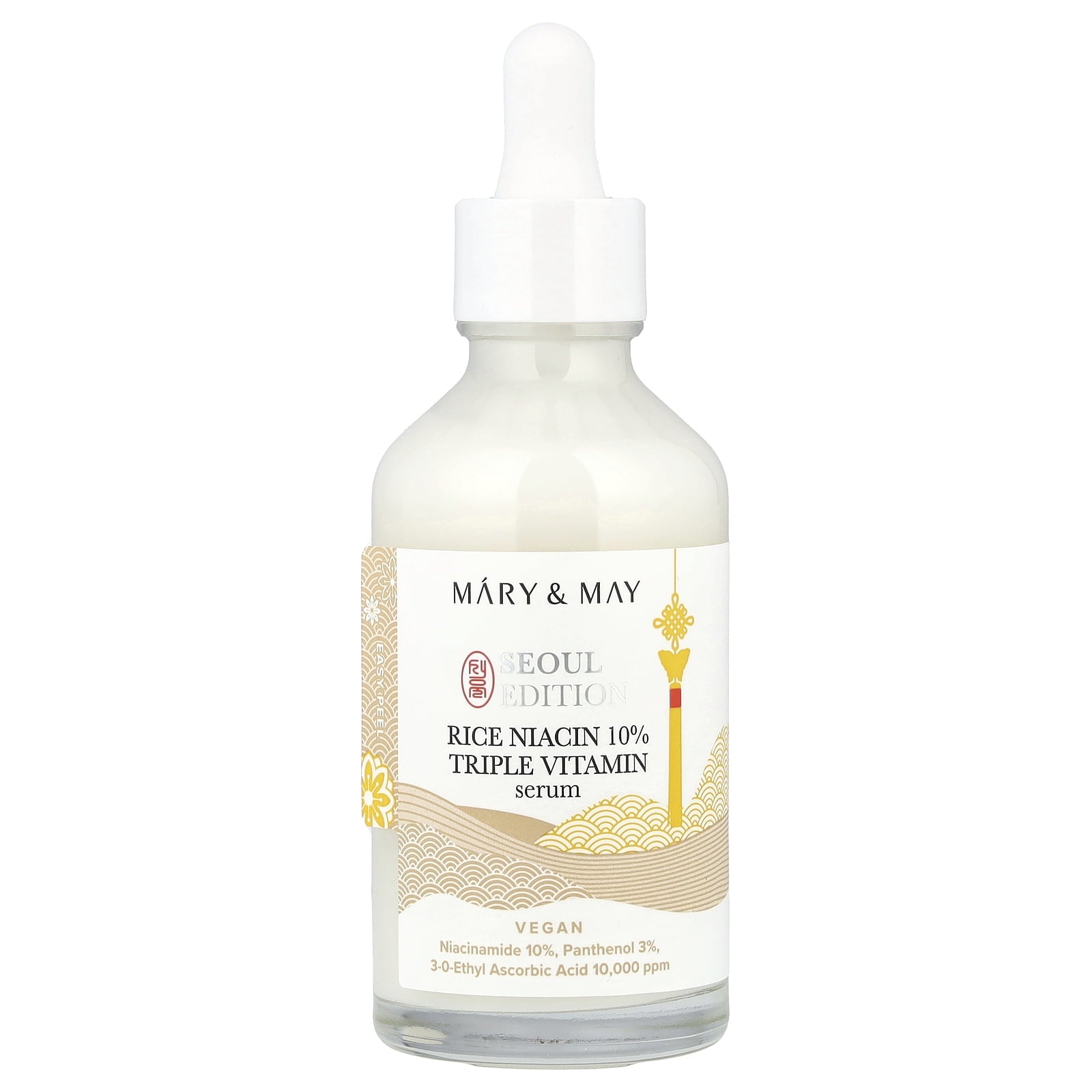 Mary & May Seoul Edition, Rice Niacin 10% Triple Vitamin Serum, 2.7 fl oz (80 ml)