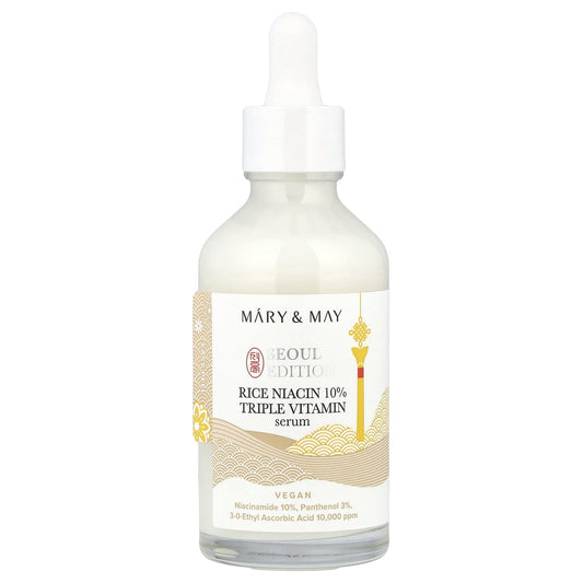 Mary & May Seoul Edition, Rice Niacin 10% Triple Vitamin Serum, 2.7 fl oz (80 ml)